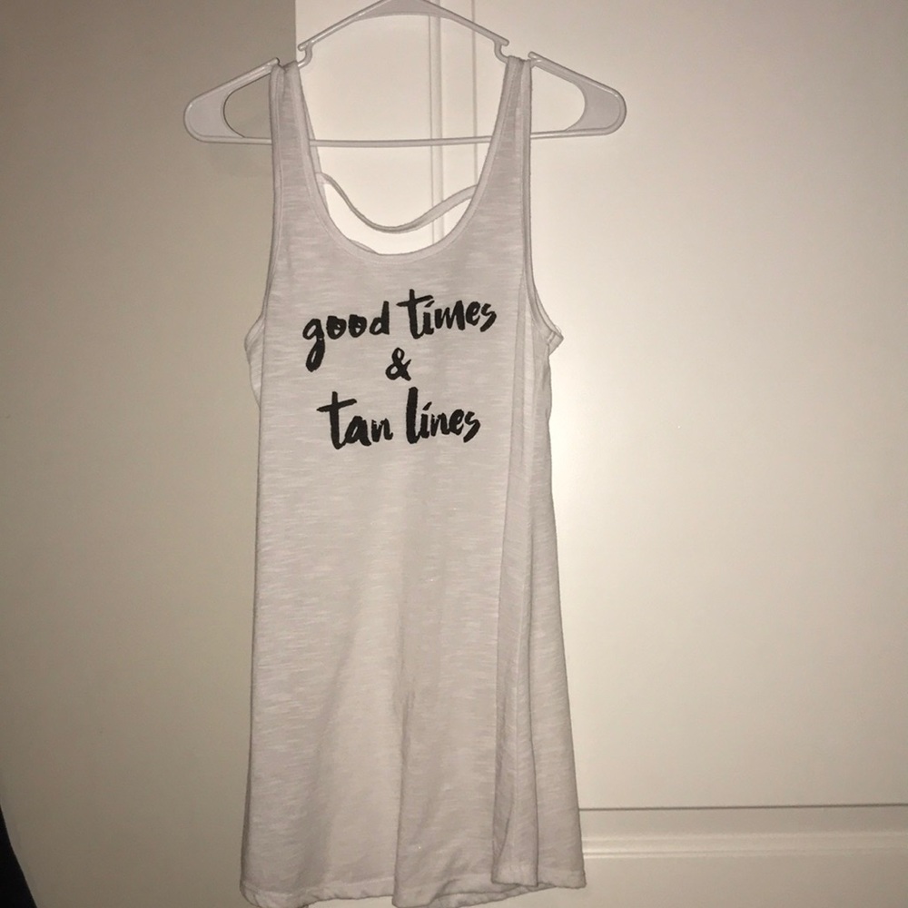 Open back white cover up